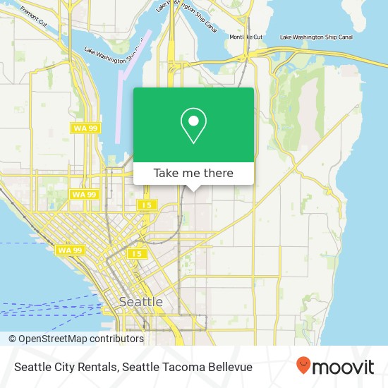 Mapa de Seattle City Rentals