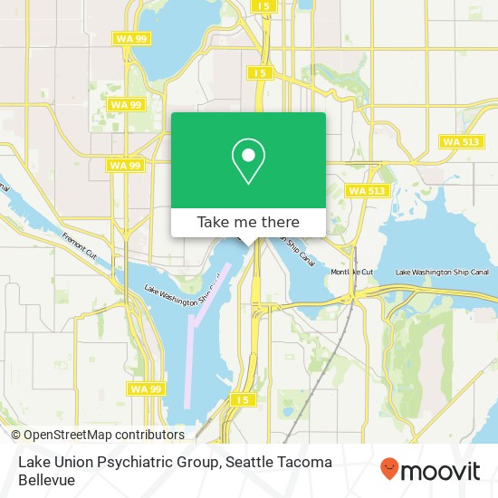 Lake Union Psychiatric Group map