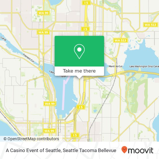 A Casino Event of Seattle map