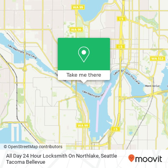 Mapa de All Day 24 Hour Locksmith On Northlake