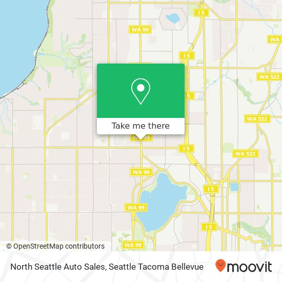 Mapa de North Seattle Auto Sales
