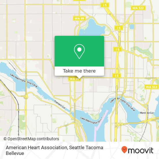 American Heart Association map