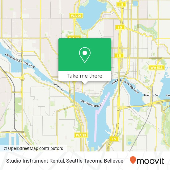 Studio Instrument Rental map