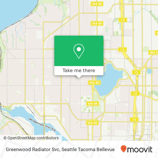 Greenwood Radiator Svc map