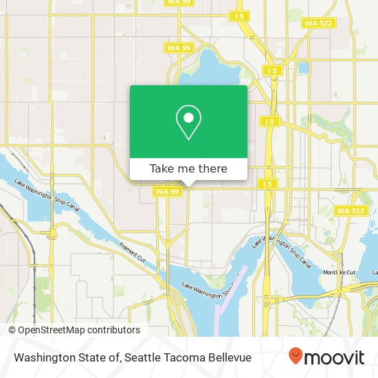 Mapa de Washington State of