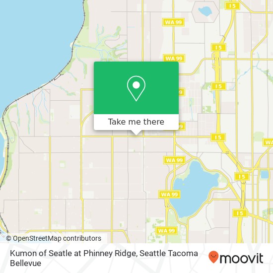 Kumon of Seatle at Phinney Ridge map