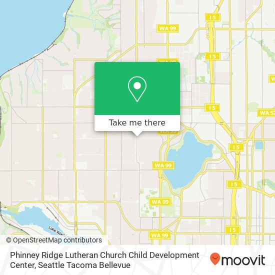 Mapa de Phinney Ridge Lutheran Church Child Development Center