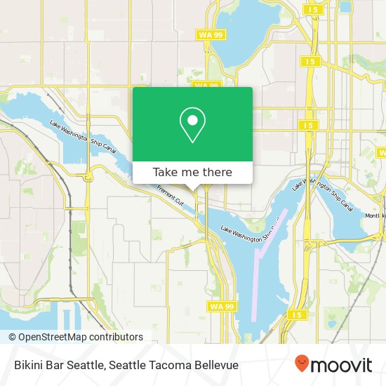 Bikini Bar Seattle map