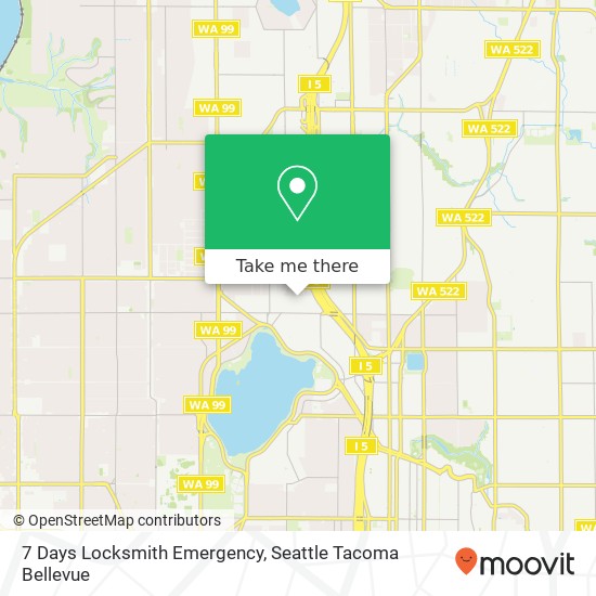 Mapa de 7 Days Locksmith Emergency