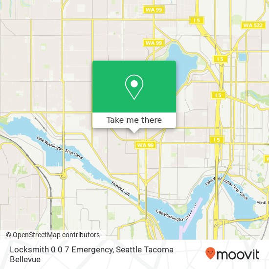 Locksmith 0 0 7 Emergency map