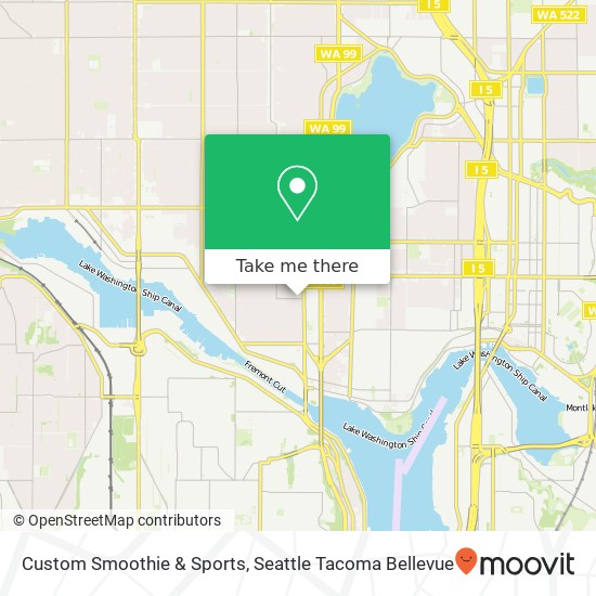 Custom Smoothie & Sports map