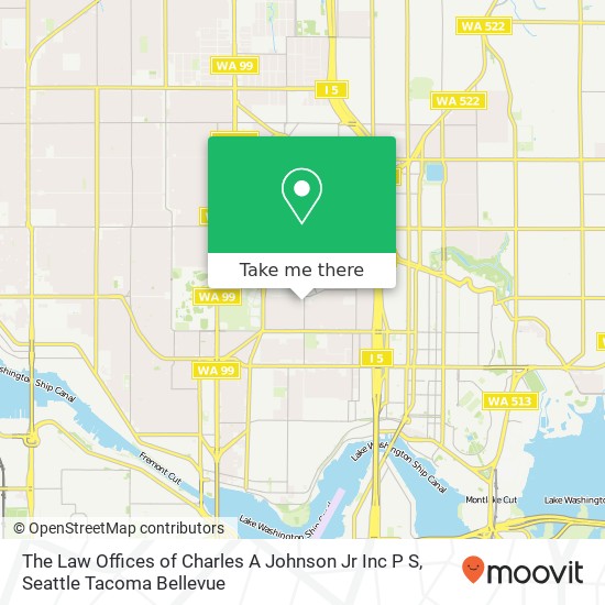 Mapa de The Law Offices of Charles A Johnson Jr Inc P S