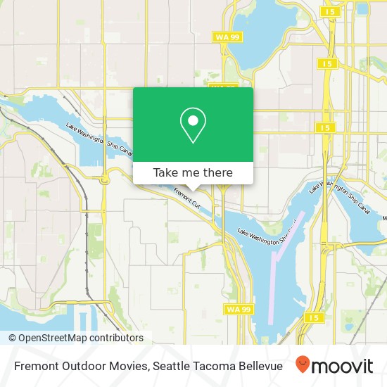 Fremont Outdoor Movies map