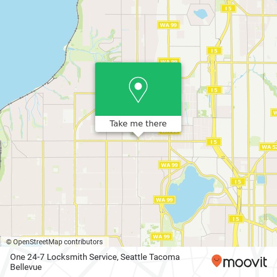 One 24-7 Locksmith Service map