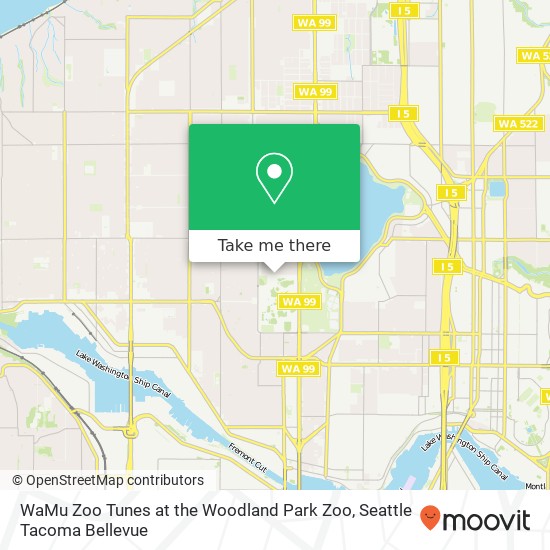 WaMu Zoo Tunes at the Woodland Park Zoo map