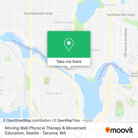 Mapa de Moving Well Physical Therapy & Movement Education