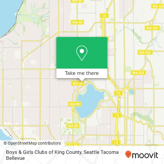 Boys & Girls Clubs of King County map