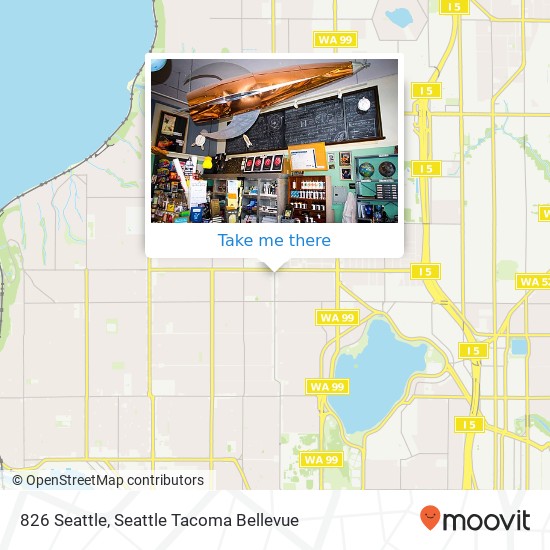 Mapa de 826 Seattle