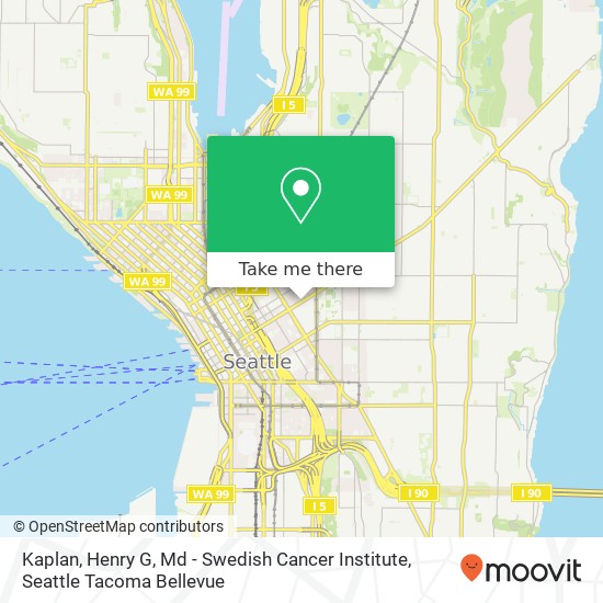 Mapa de Kaplan, Henry G, Md - Swedish Cancer Institute