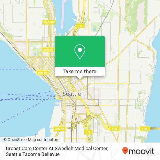 Mapa de Breast Care Center At Swedish Medical Center