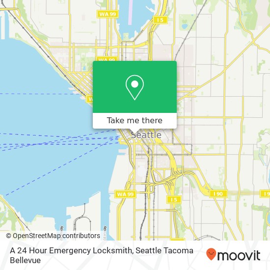 Mapa de A 24 Hour Emergency Locksmith