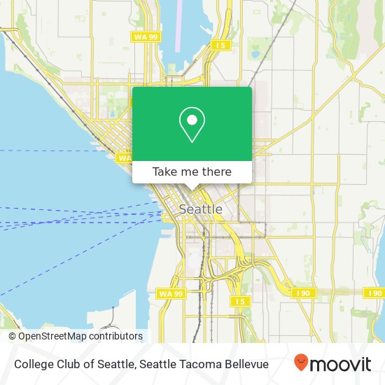College Club of Seattle map