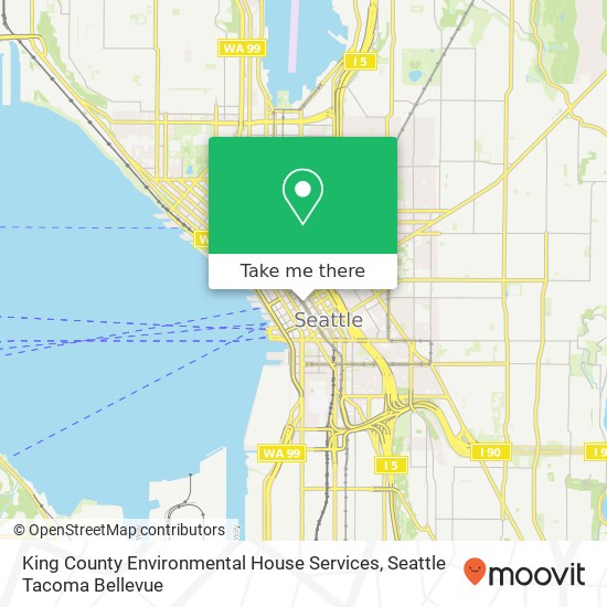 King County Environmental House Services map