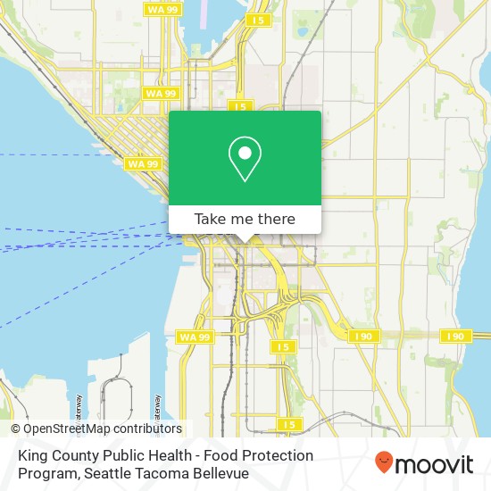 King County Public Health - Food Protection Program map