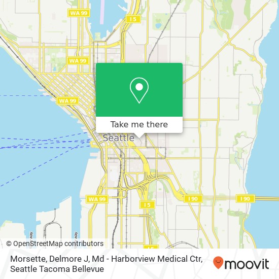 Morsette, Delmore J, Md - Harborview Medical Ctr map