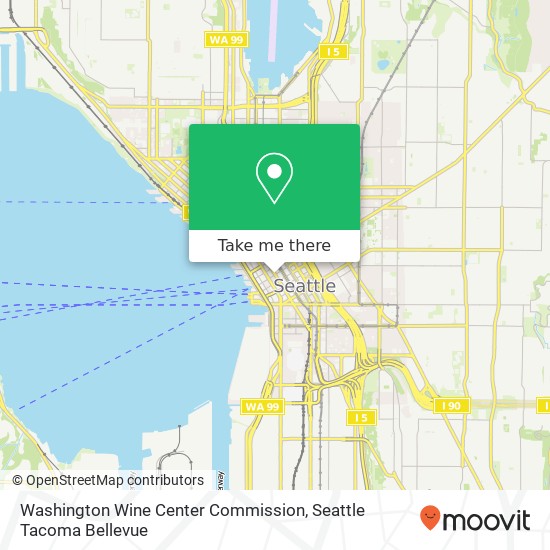 Mapa de Washington Wine Center Commission