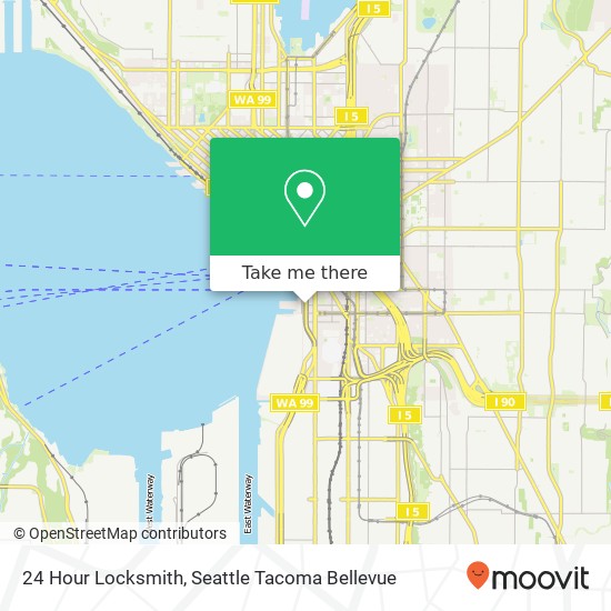 24 Hour Locksmith map