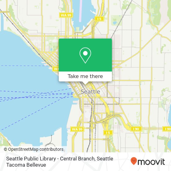 Mapa de Seattle Public Library - Central Branch