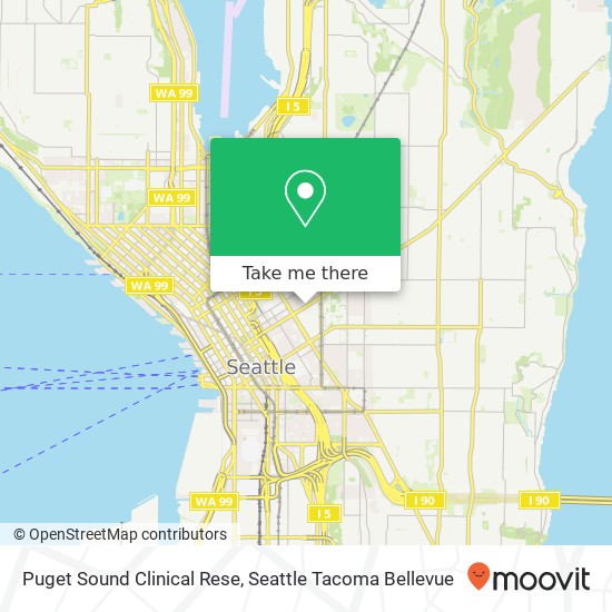 Mapa de Puget Sound Clinical Rese