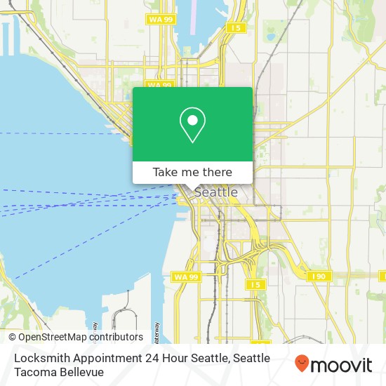 Mapa de Locksmith Appointment 24 Hour Seattle