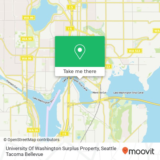 Mapa de University Of Washington Surplus Property