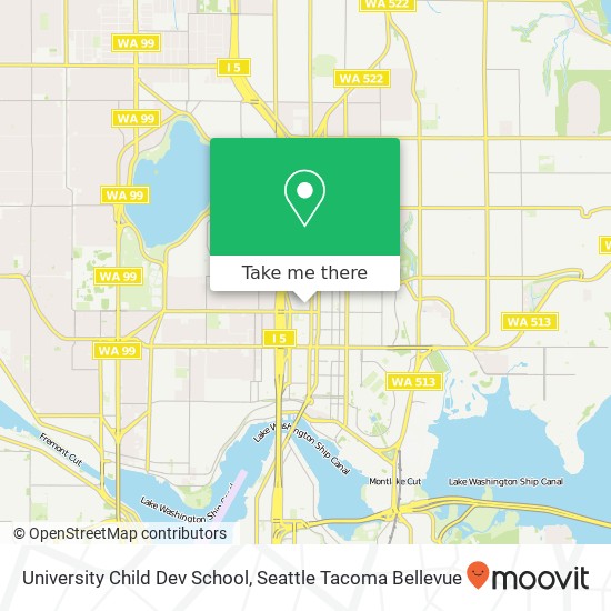 Mapa de University Child Dev School