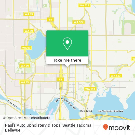 Paul's Auto Upholstery & Tops map