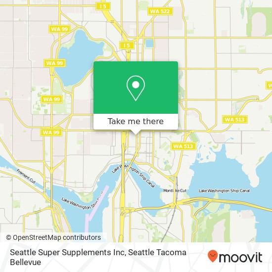 Mapa de Seattle Super Supplements Inc