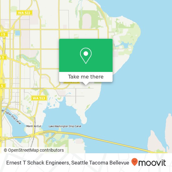 Ernest T Schack Engineers map