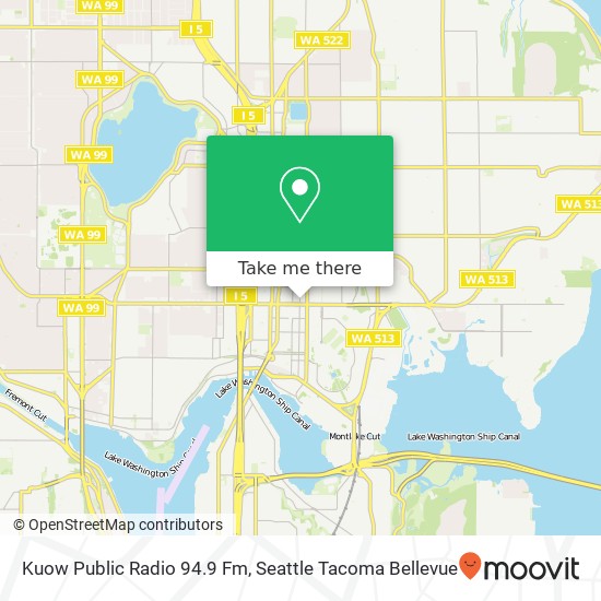 Kuow Public Radio 94.9 Fm map