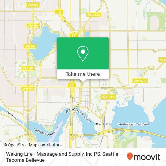Mapa de Waking Life - Massage and Supply, Inc PS