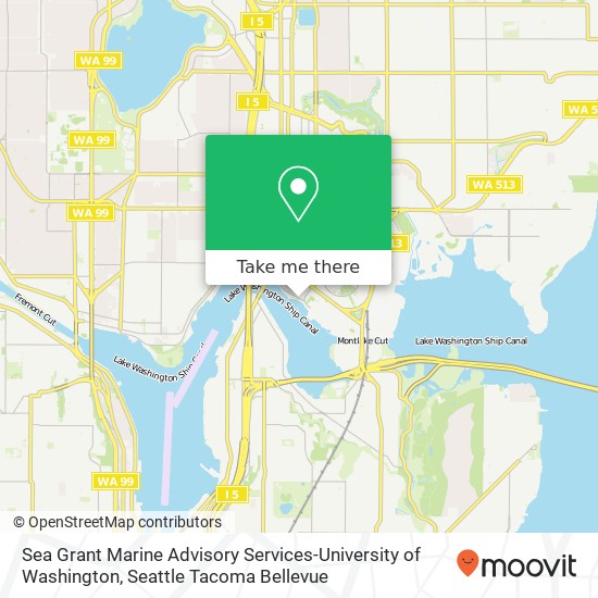 Mapa de Sea Grant Marine Advisory Services-University of Washington