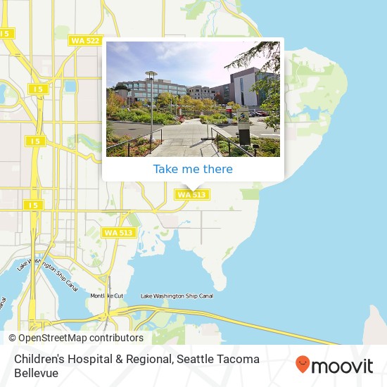 Children's Hospital & Regional map