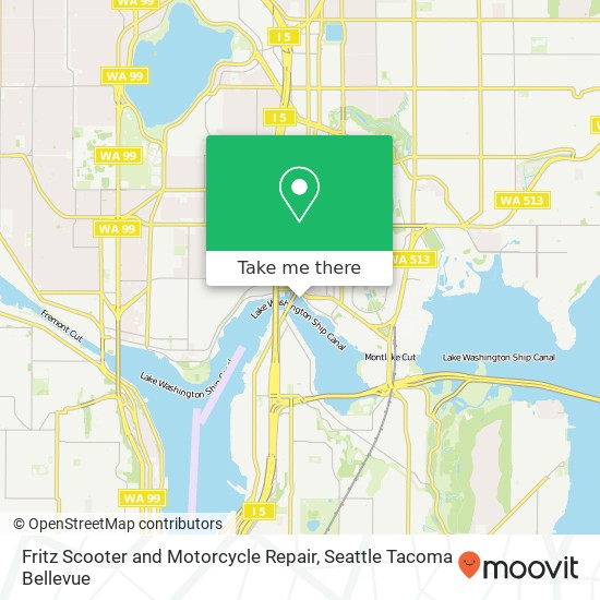 Fritz Scooter and Motorcycle Repair map