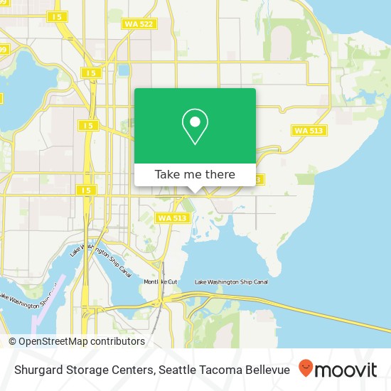 Mapa de Shurgard Storage Centers