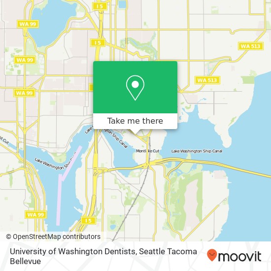 University of Washington Dentists map