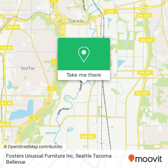 Fosters Unusual Furniture Inc map