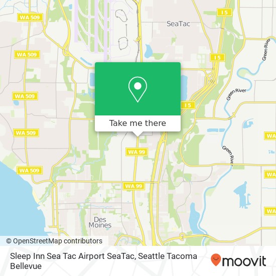 Mapa de Sleep Inn Sea Tac Airport SeaTac