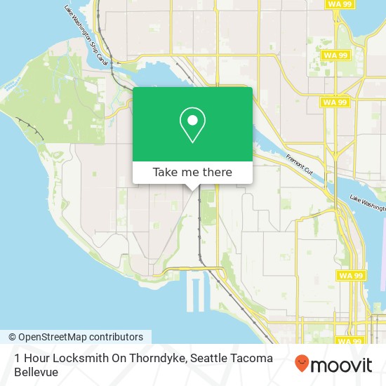 Mapa de 1 Hour Locksmith On Thorndyke