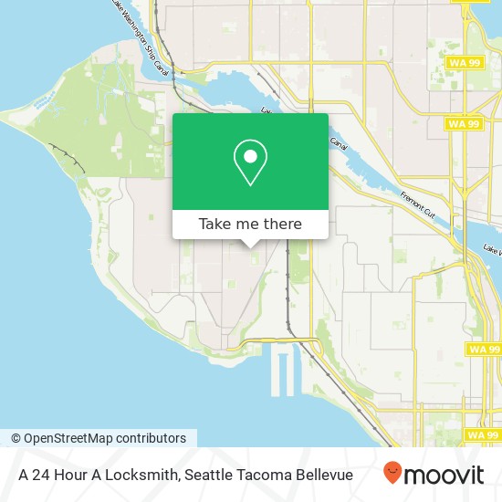 A 24 Hour A Locksmith map